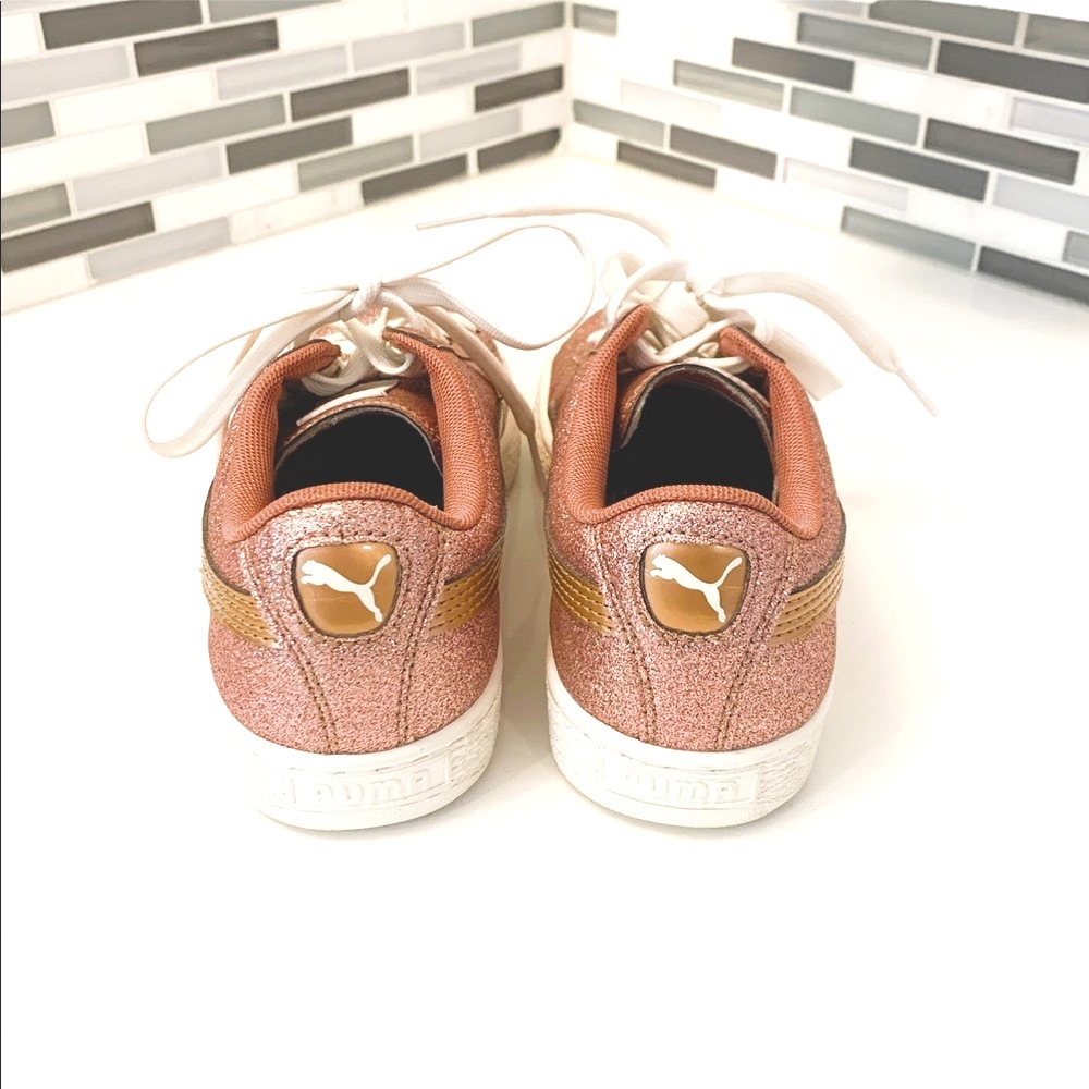 Puma Basket Rose Gold Sneakers - Picture 8 of 8
